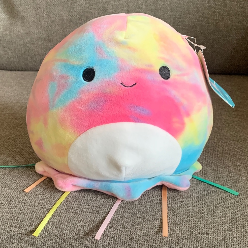 Squishmallows Tie-Dye Janet Jellyfish Plush Stuffed Animal Toy